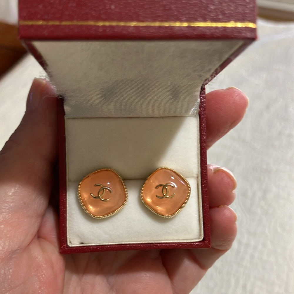 CHANEL CC Earrings 21/A Made In France - Picture 2 of 3